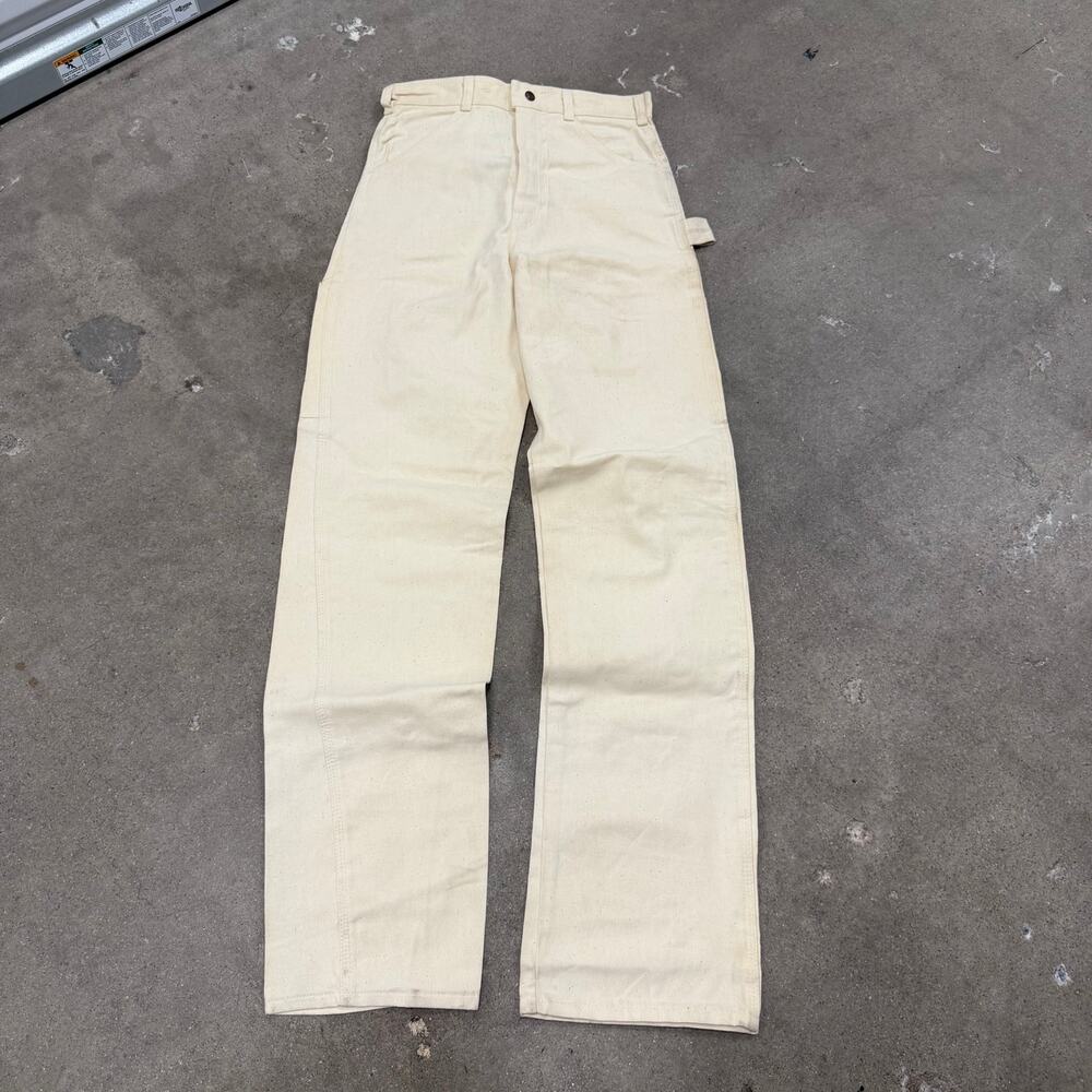 NWT Vintage 70s 80s Cherokee Carpenter Work Pants White 30x34 Grunge Painter